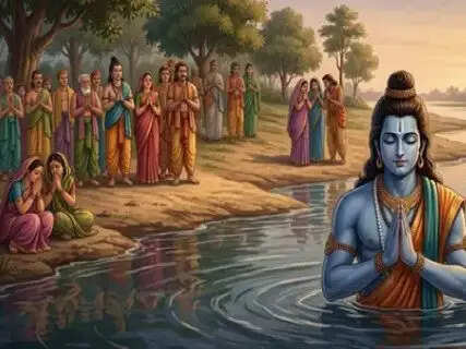 Why did Lord Rama have to take water samadhi in the Saryu River