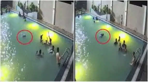 Invisible Tragedy: 22-Year-Old Struggles for 2 Minutes in Surat Pool as Others Swim Unaware