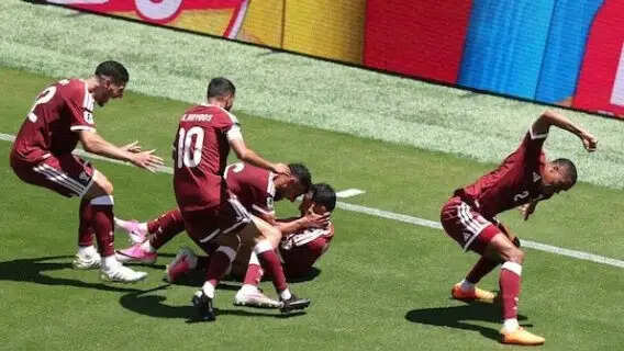 Qatar make history as Khoukhi salvages dramatic draw