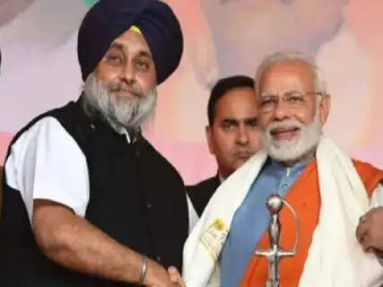 SAD-BJP Alliance Rumors Intensify: Sukhbir Singh Badal Meets PM Modi in Parliament, Sparking Political Buzz in Punjab