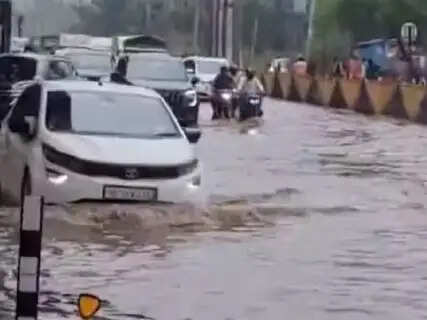 Gurugram Police Issue Corporate WFH Advisory After Torrential Rains Cause NH-48 Cave-In and Widespread Flash Flooding