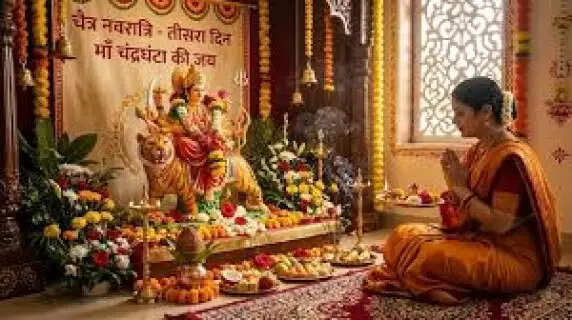 Chaitra Navratri 2026 Durgashtami : Worship Maa Mahagauri for Peace & Prosperity  Shubh Muhurat, Puja Vidhi