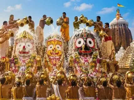 56 offerings and divine abhishekam today, after which Mahaprabhu will remain in seclusion for 15 days.