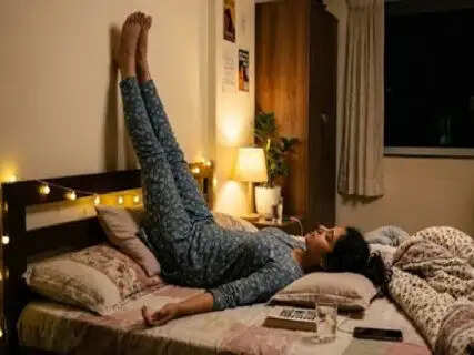 Do you toss and turn all night despite being tired? Do these 3 yoga poses in bed for a deep sleep