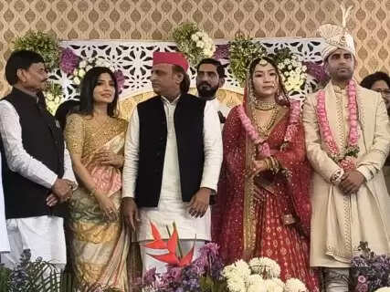 Saifai Witnesses Grand Wedding as Akhilesh Yadavs Brother Aryan Ties Knot with Tsering