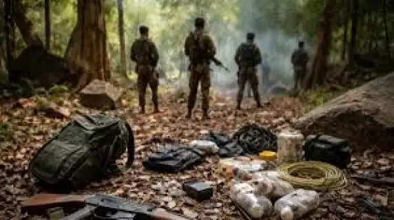 CoBRA Jawan Injured in Landmine Blast in West Singhbhum, Jharkhand Massive Search Operation Underway