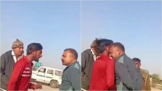 Caught on Tape Rajasthan RTO Inspector Suspended After Violent Attack on Truck Driver