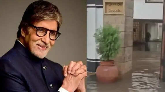 Juhu Submerged: Viral Video Shows Knee-Deep Monsoon Water Entering Amitabh Bachchan's Iconic Bungalow 'Janak'