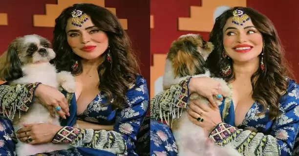 Nikita Rawal's Heart Stolen by a Set-Crashing Pup: A 'Paw'-some Encounter!