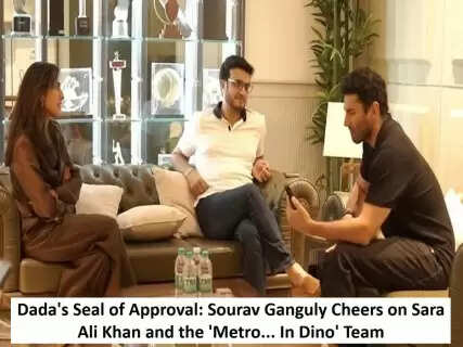 Dada's Seal of Approval: Sourav Ganguly Cheers on Sara Ali Khan and the 'Metro... In Dino' Team