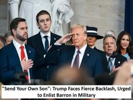 "Send Your Own Son": Trump Faces Fierce Backlash, Urged to Enlist Barron in Military