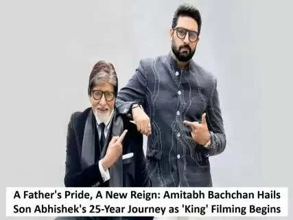 A Father's Pride, A New Reign: Amitabh Bachchan Hails Son Abhishek's 25-Year Journey as 'King' Filming Begins